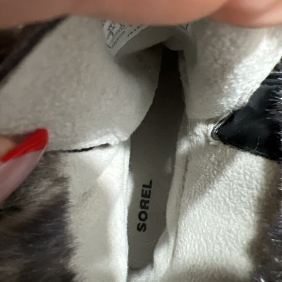 Sorel Explorer Joan Waterproof Gray Suede Lace Up Mid Bootie Womens Size 7 - Picture 10 of 12